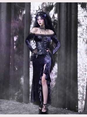Moon Goddess Festival Gothic Dress By Blood Supply (BSY153D)